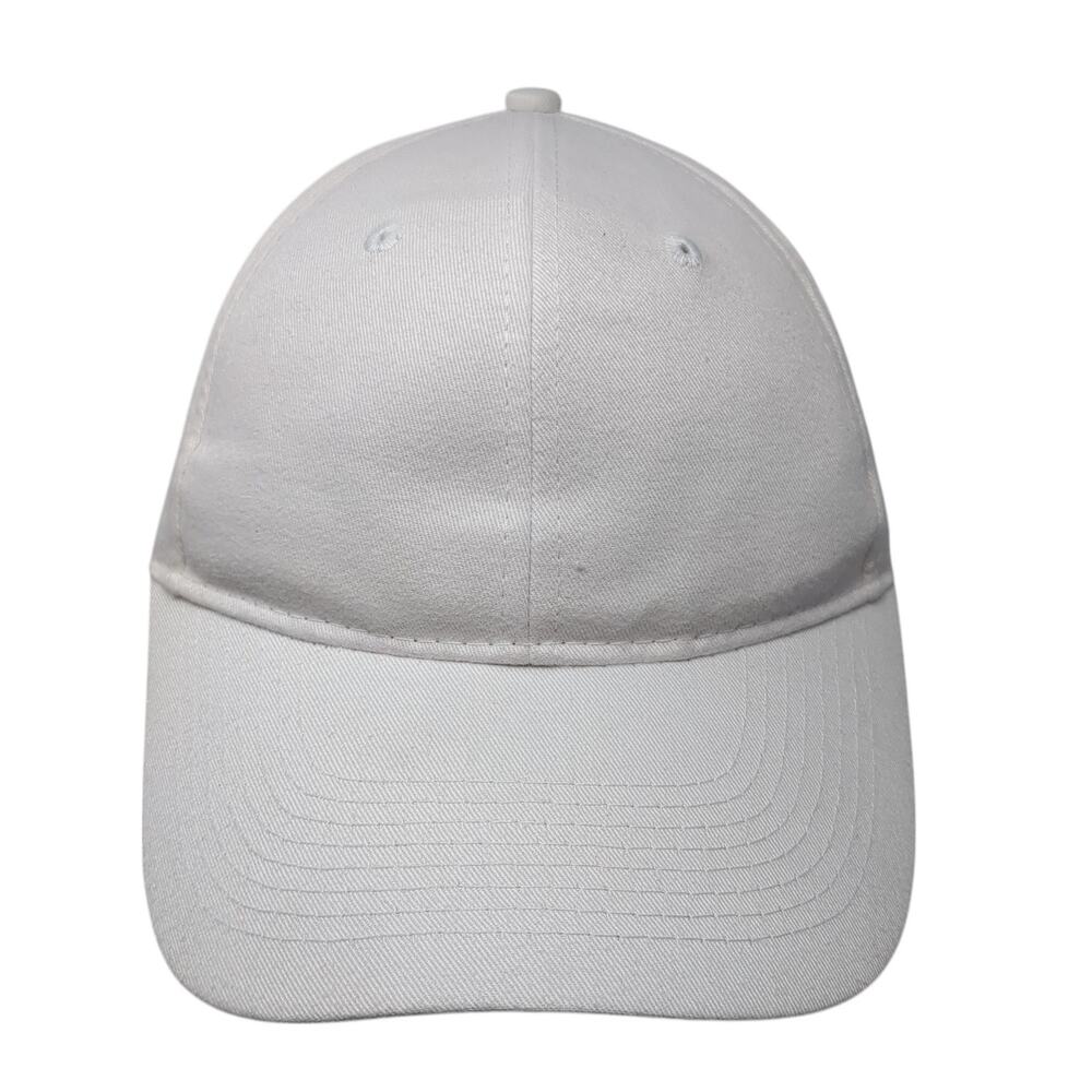 George Strapback Hat White One Size Solid Adjusta… - image 1